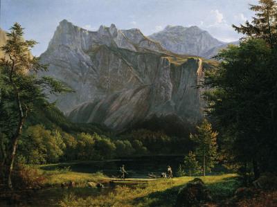 Josef Feid Backward lake Langbath oil painting picture